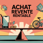 Visuel SEO achat revente le plus rentable balance objets argent