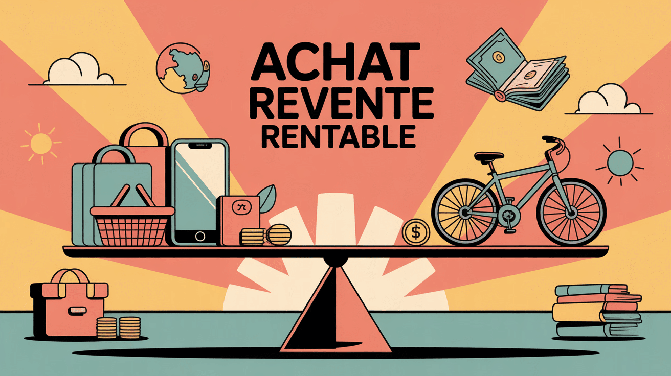 Visuel SEO achat revente le plus rentable balance objets argent