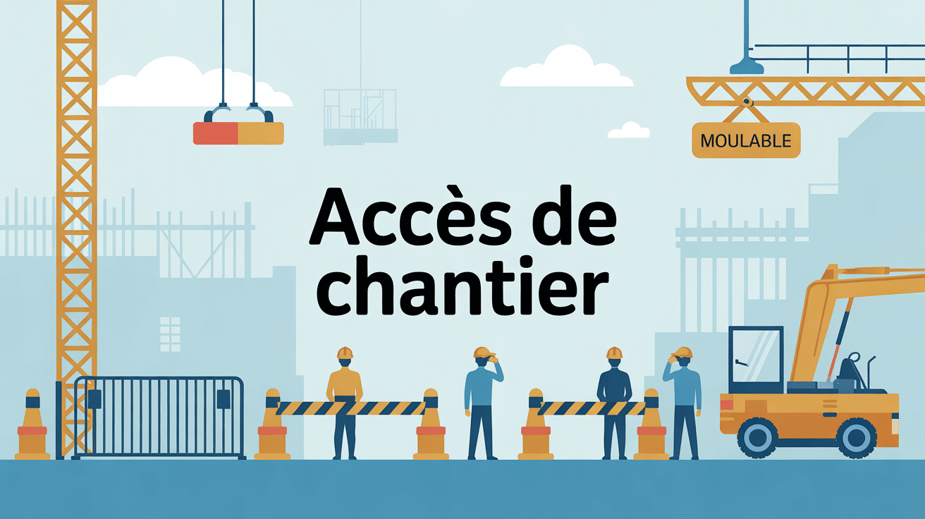 chantier access.fr accès de chantier sécurisé portail barrière