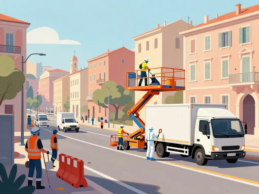 chantieraccess marseille illustration sécurité logistique équipe