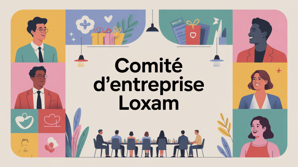 comité d'entreprise loxam illustration vectorielle avantages