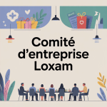 comité d'entreprise loxam illustration vectorielle avantages
