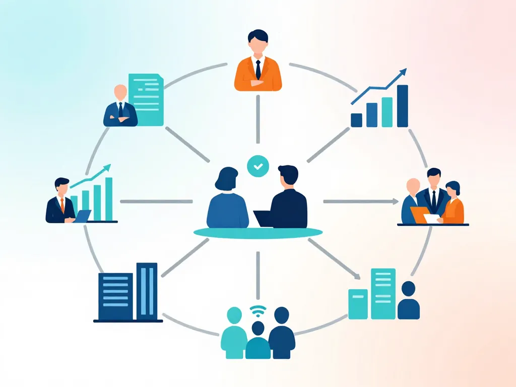 diagramme conceptuel commercial finance association et acteurs
