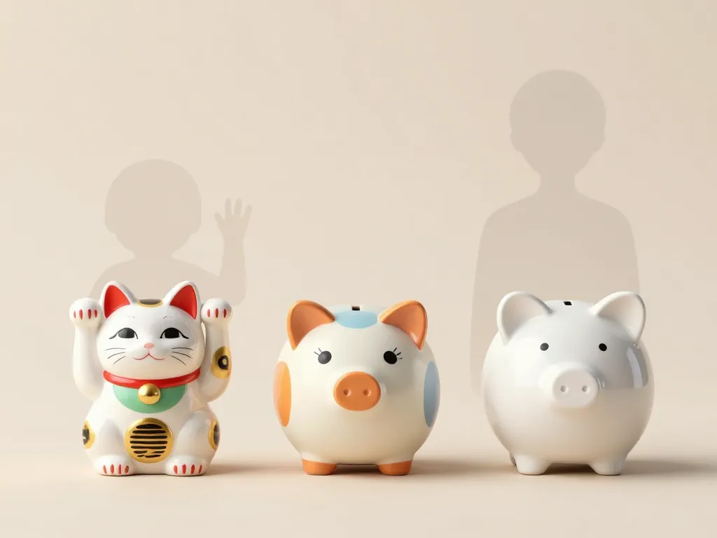 Comparatif tirelire japonaise enfant adulte design