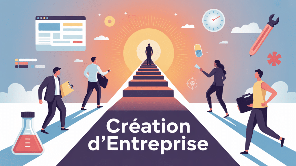 création d'entreprise creez-votre-entreprise.fr illustration parcours