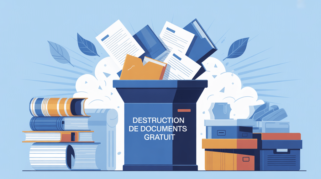 illustration destruction de documents gratuit ambiance sécurisée
