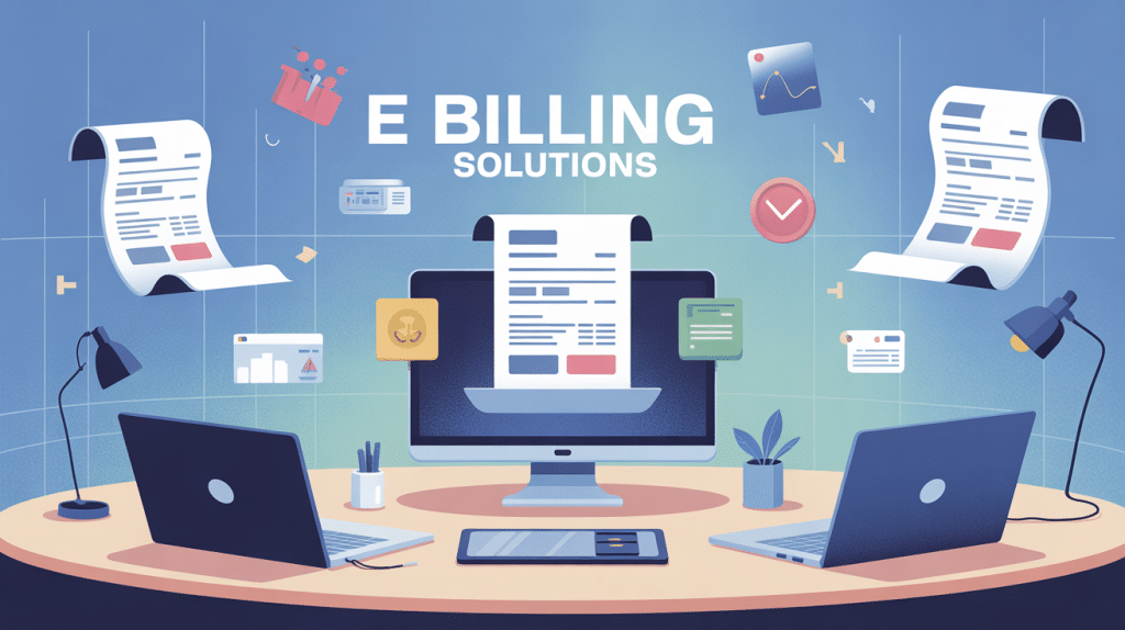 illustration e billing solutions facturation électronique moderne