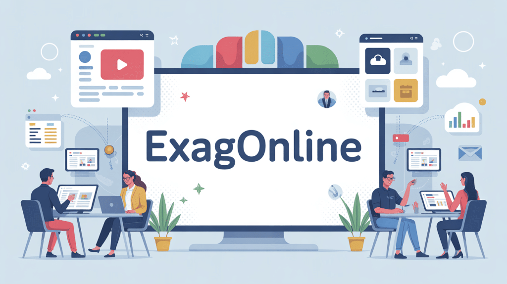 exagonline illustration plateforme utilisateurs connectés