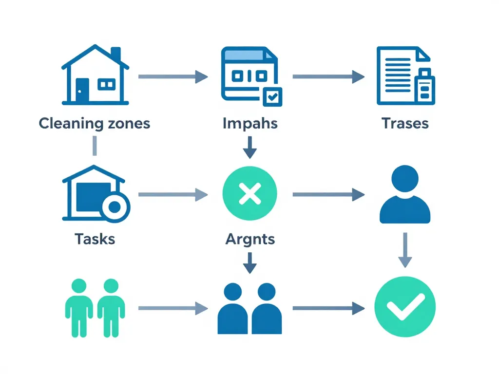 fiche de suivi de nettoyage des locaux schéma logique création