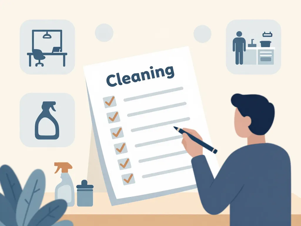 fiche de suivi de nettoyage des locaux exemple visuel checklist