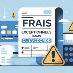 illustration frais exceptionnels sans mon accord carte relevé alerte
