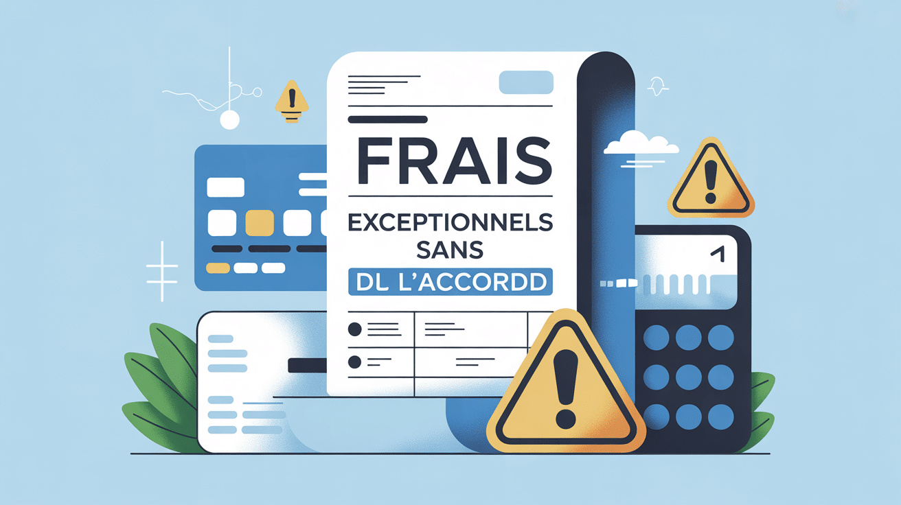 illustration frais exceptionnels sans mon accord carte relevé alerte