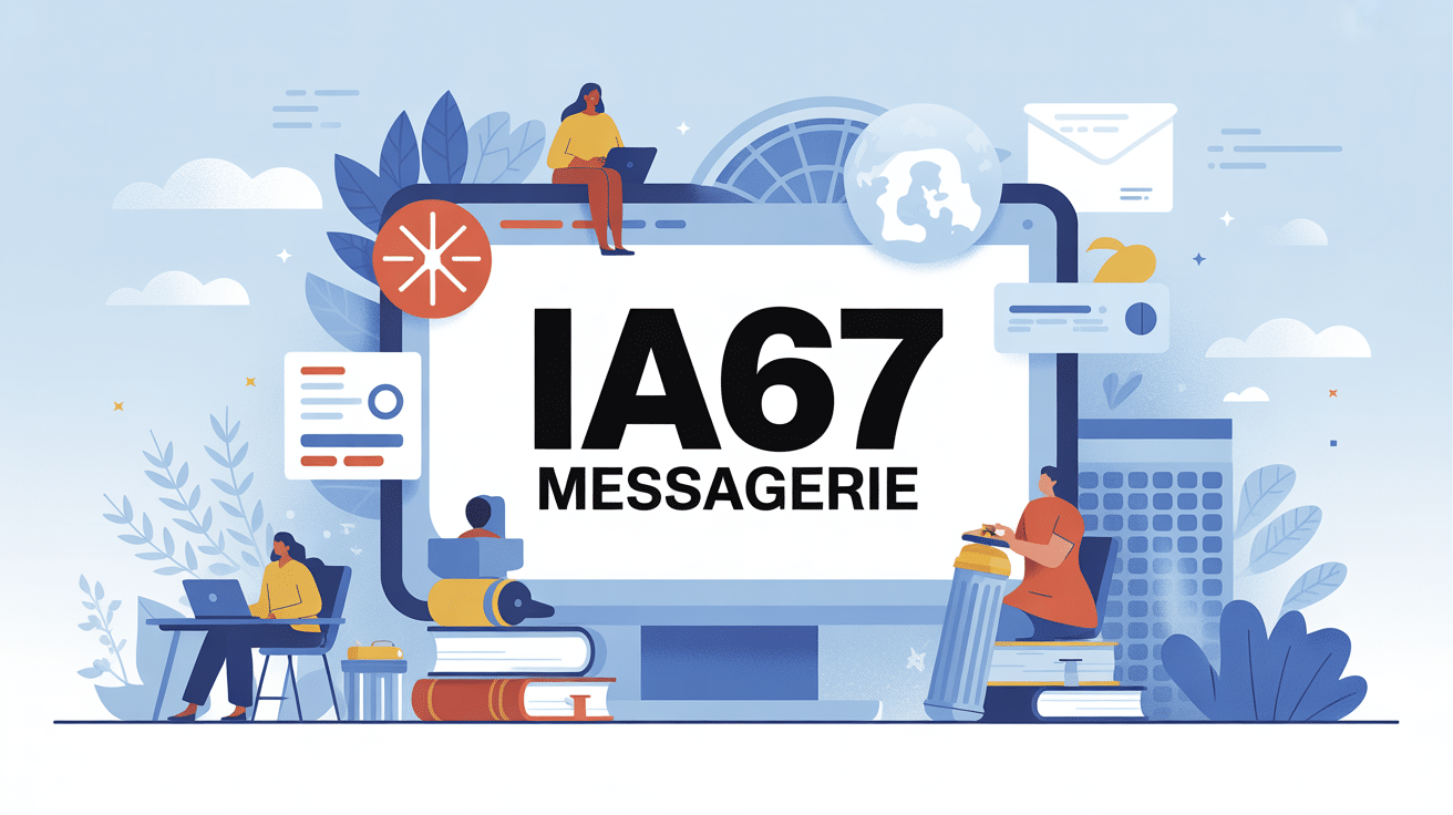 ia67 messagerie illustration communication éducative
