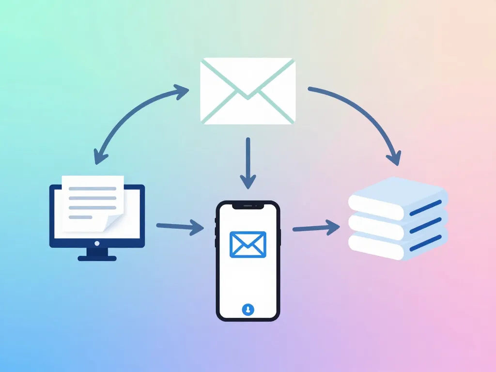 diagramme synchronisation ia72 webmail ordinateur smartphone
