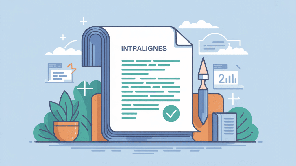 intralignes illustration lisibilité mise en page