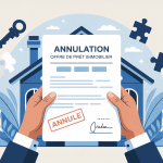 la banque peut elle annuler une offre de prêt signée illustration vectorielle annulation prêt immobilier