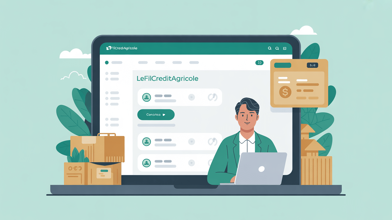 lefilcreditagricole illustration accès sécurisé banque en ligne