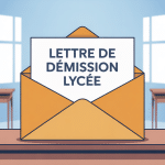 lettre de demission d'un lycée illustration enveloppe élève parent