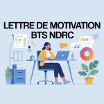 illustration centrale lettre de motivation bts ndrc étudiant ordinateur