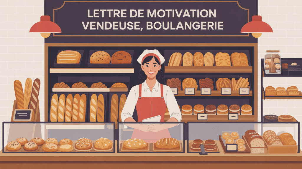 Image moderne lettre de motivation pour vendeuse boulangerie