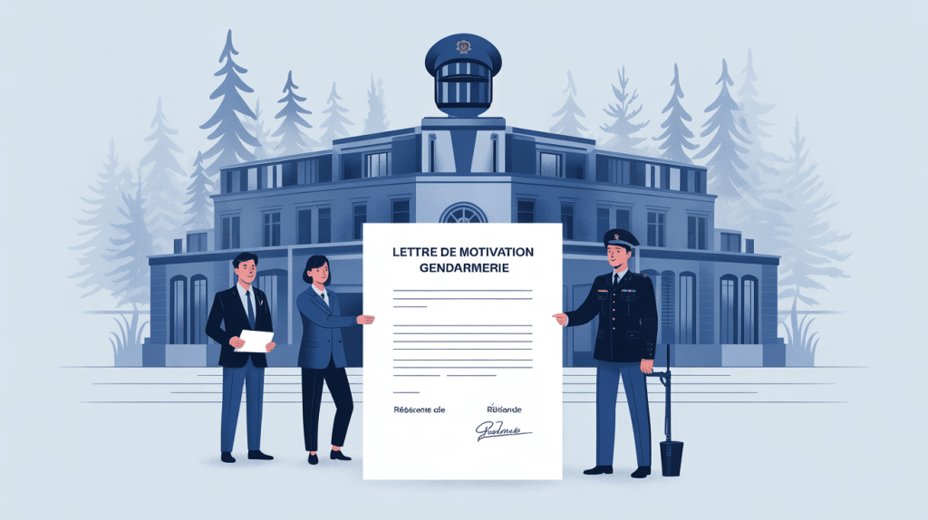 lettre de motivation reserviste gendarmerie illustration symbolique du processus de candidature