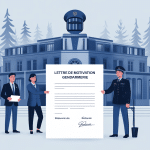 lettre de motivation reserviste gendarmerie illustration symbolique du processus de candidature