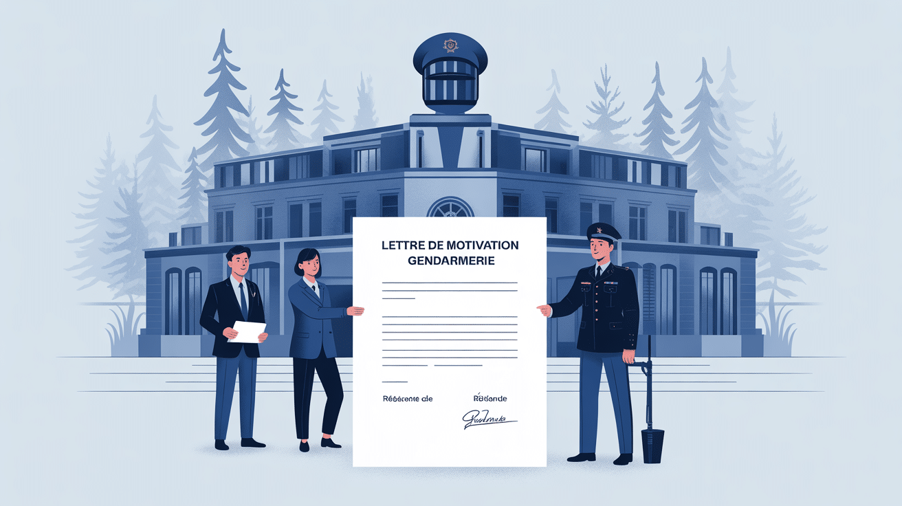 lettre de motivation reserviste gendarmerie illustration symbolique du processus de candidature