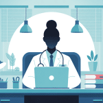 illustration bureau secretaire medical lettre de motivation