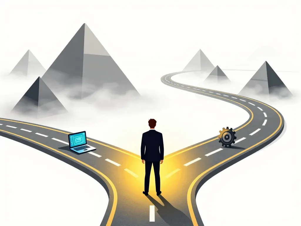 illustration mmm marketing choix opportunité risque