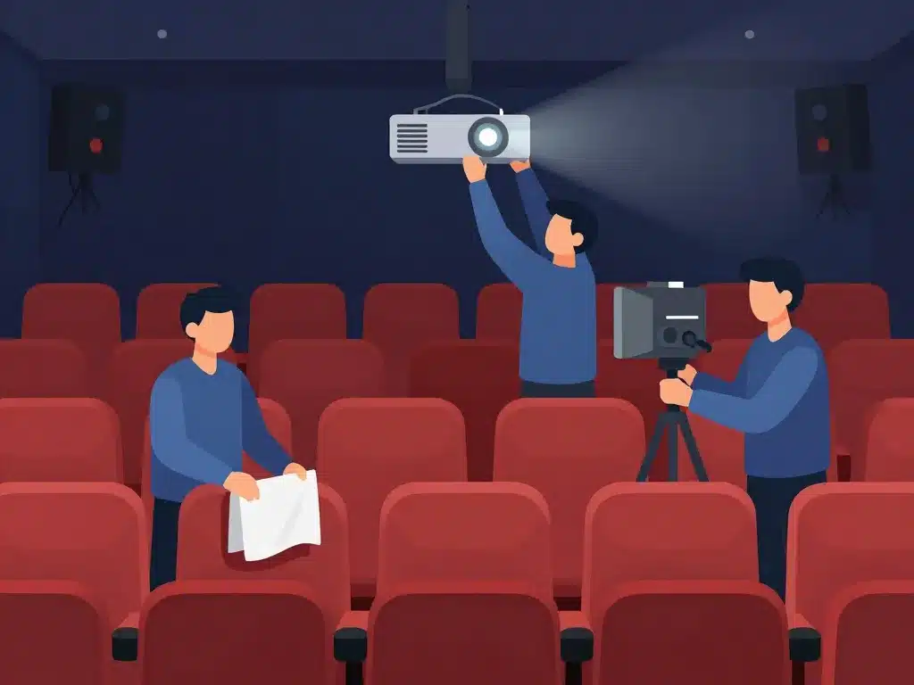 nettoyeur écran cinéma salaire quotidien rôles