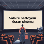 nettoyeur écran cinéma salaire illustration en salle