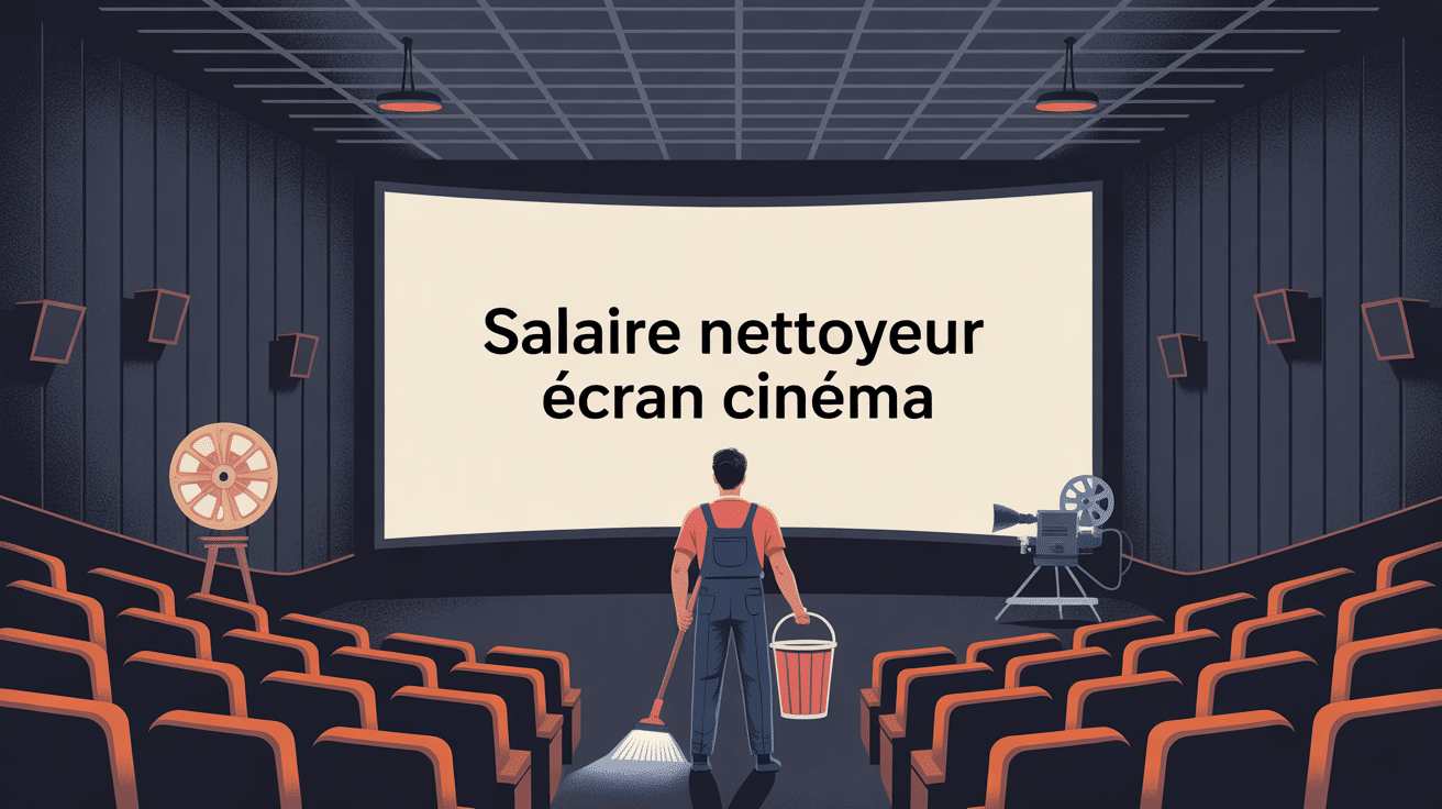 nettoyeur écran cinéma salaire illustration en salle