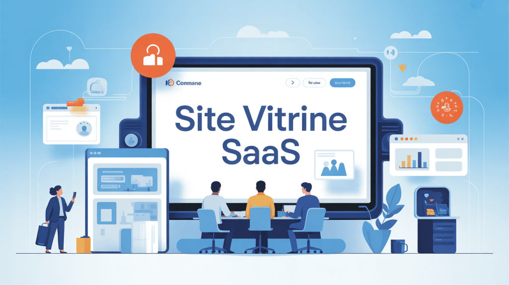 illustration site vitrine saas roumane and companies