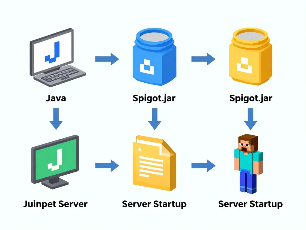 spig installation serveur minecraft diagramme concept