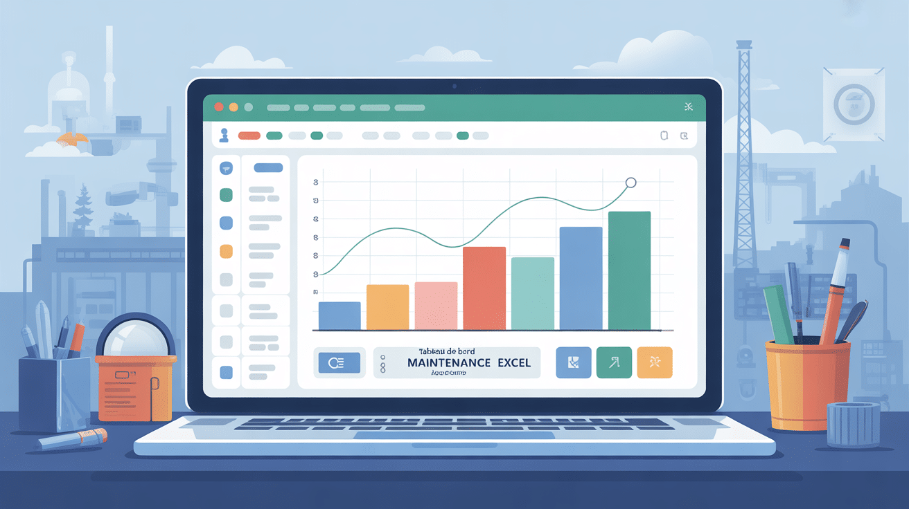 tableau de bord maintenance excel gratuit télécharger visuel suivi maintenance