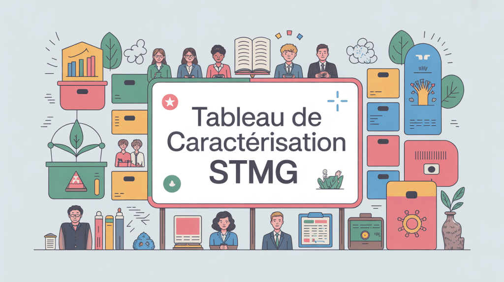 tableau de caractérisation stmg visuel éducatif professionnel