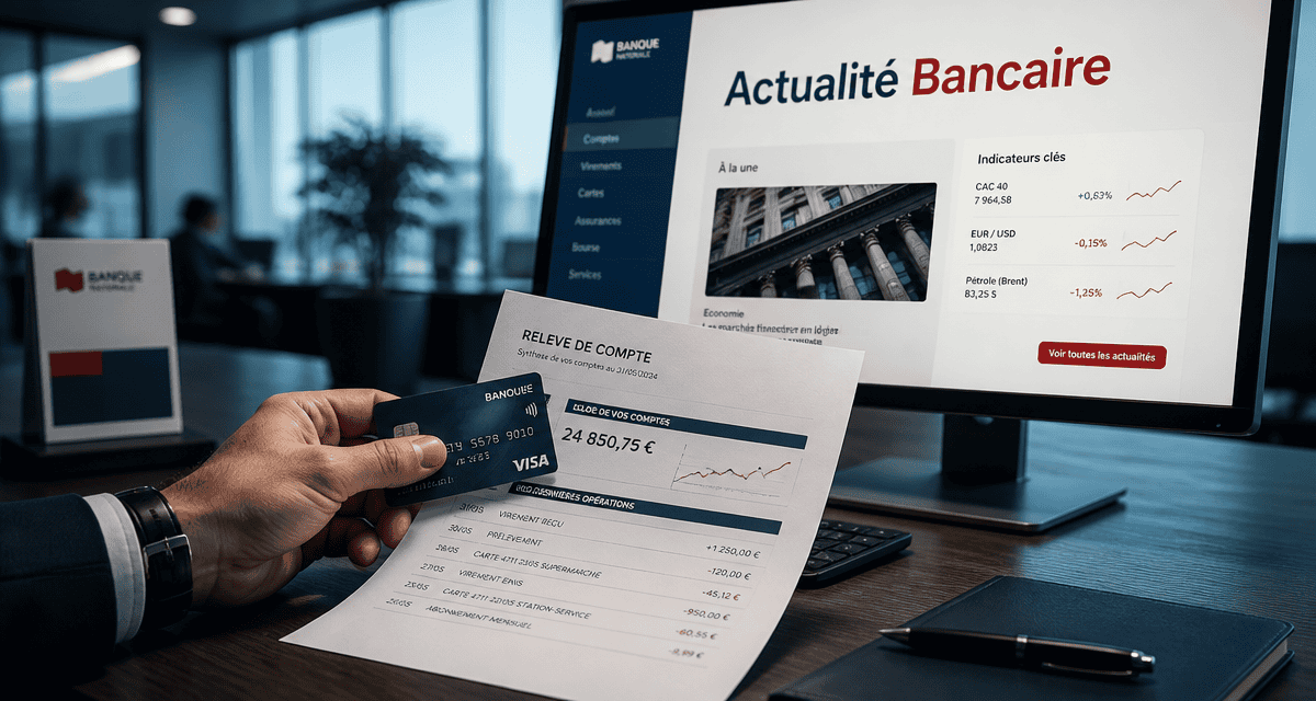 actualité sur les banques scène agence bancaire