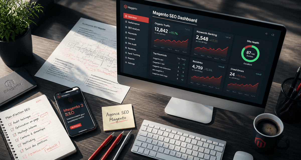 agence seo magento tableau de bord