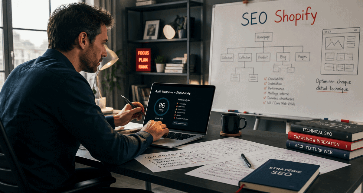 Agence SEO Shopify consultant audit technique