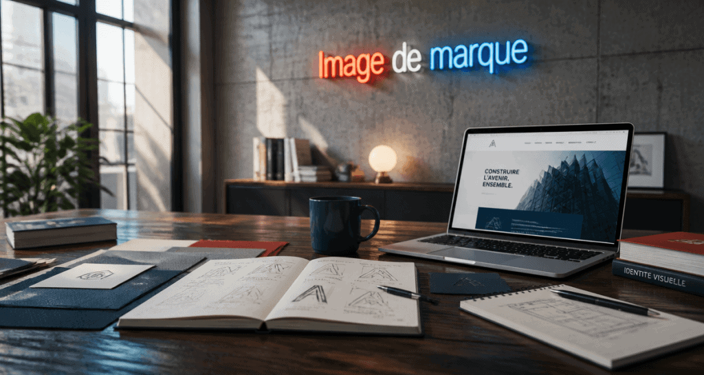 branding exemple bureau moderne image de marque