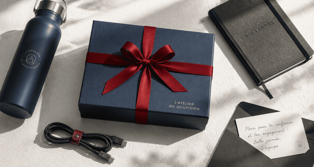 cadeau entreprise original sur bureau élégant