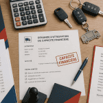 bureau capacité financière transport documents calculatrice