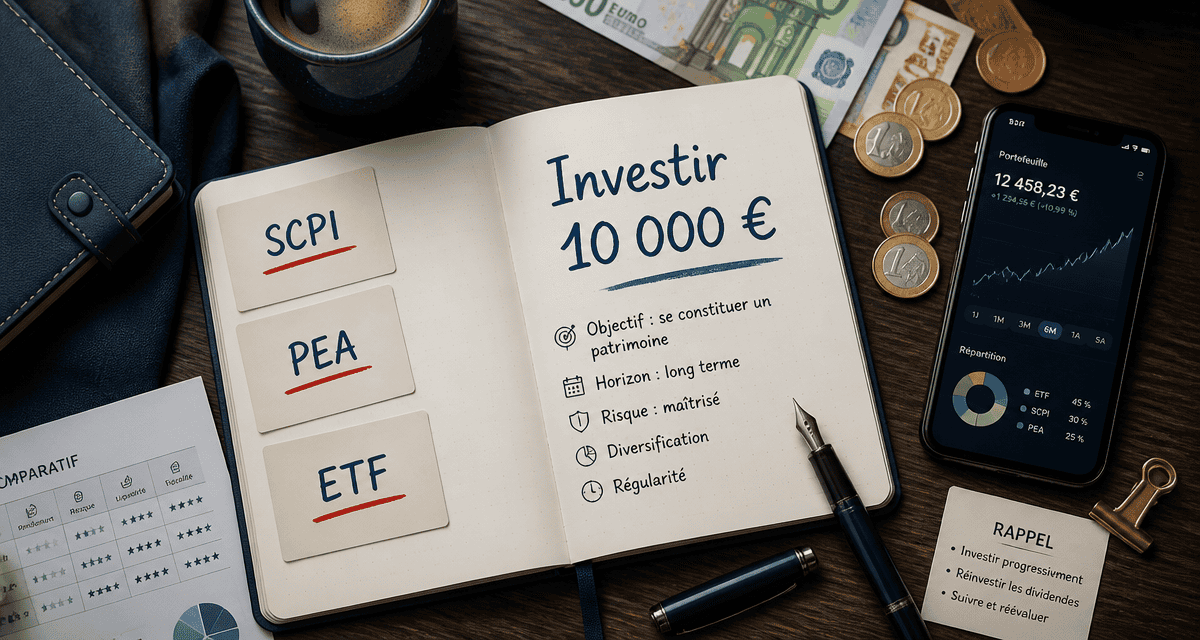 comment investir 10000 euros carnet graphique et cartes