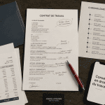 conseil droit travail table documents