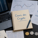 cours des crypto graphique et pièces