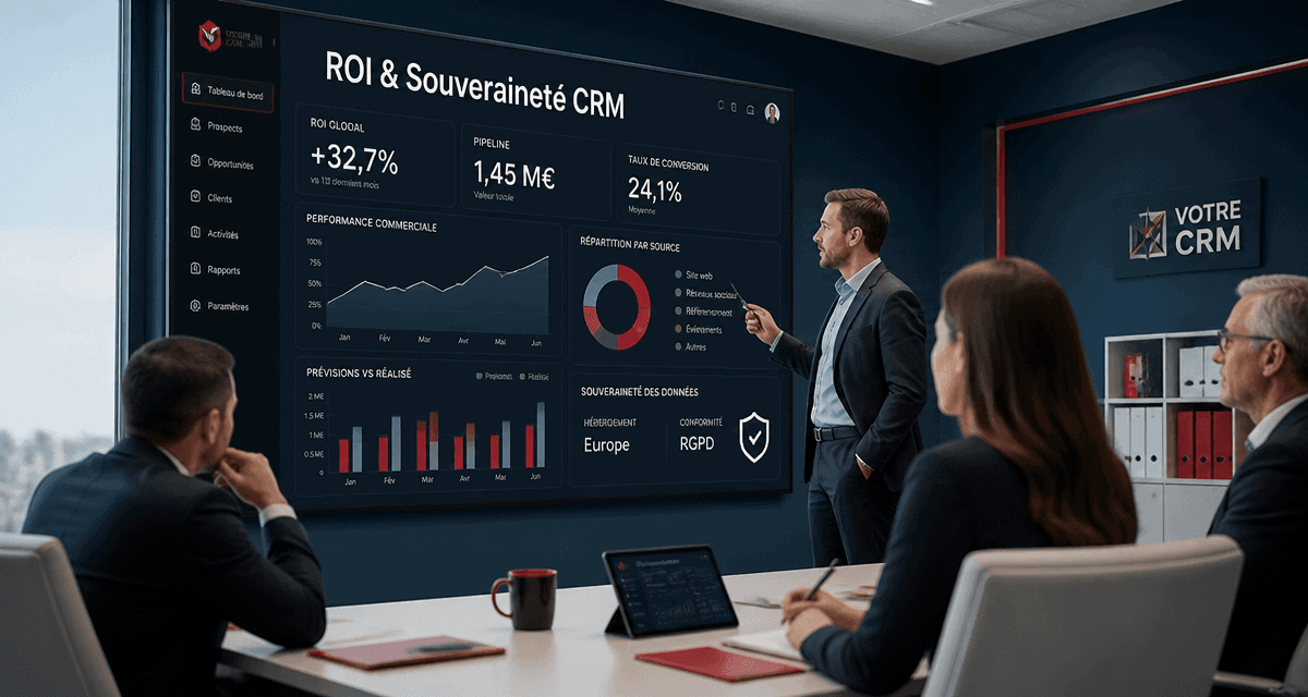 équipe analysant crm sur mesure