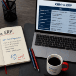 crm versus erp comparatif carnet et ordinateur