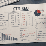 bureau moderne avec analyse ctr seo