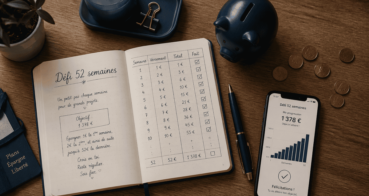defi economie carnet epargne 52 semaines