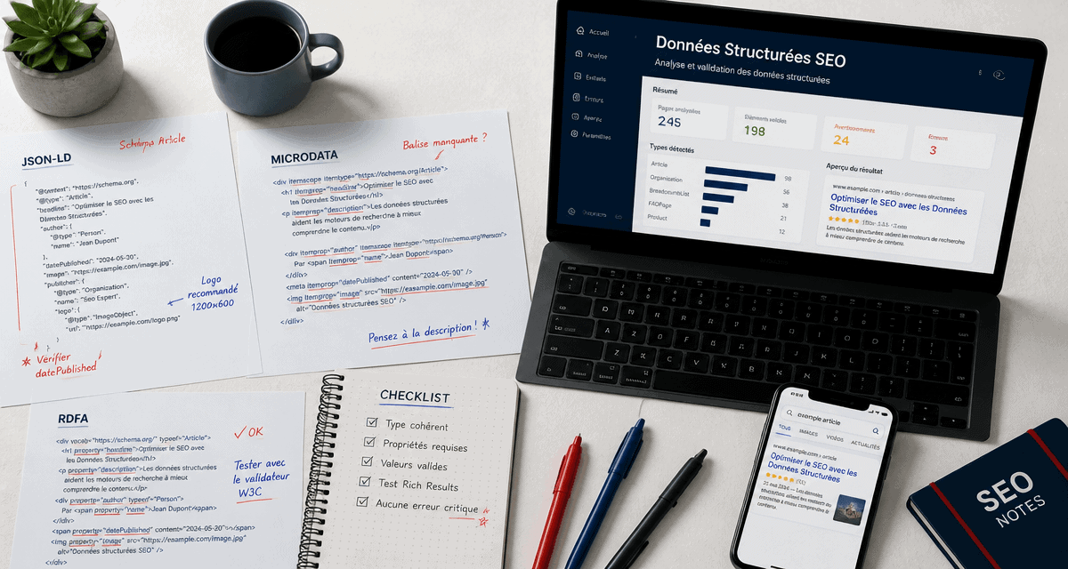 bureau d'expert SEO avec données structurées SEO